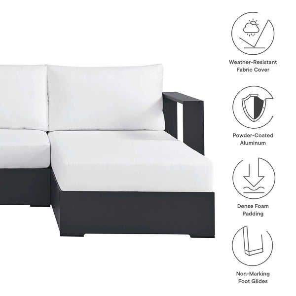 Tahoe 2-Piece Outdoor Aluminum Chaise Sectional Sofa, photo 2 of 21