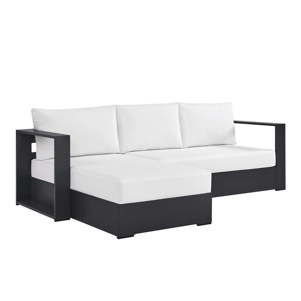 Tahoe 2-Piece Outdoor Patio Powder-Coated Aluminum Sectional Sofa Set