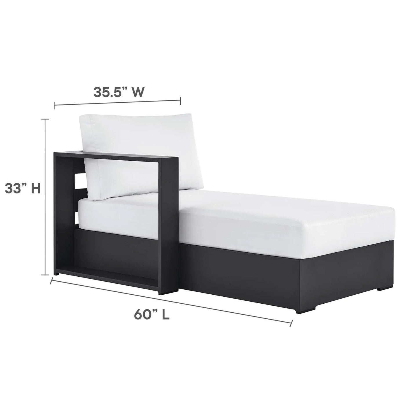 Tahoe 2-Piece Outdoor Patio Powder-Coated Aluminum Sectional Sofa Set by HouseOfZazla