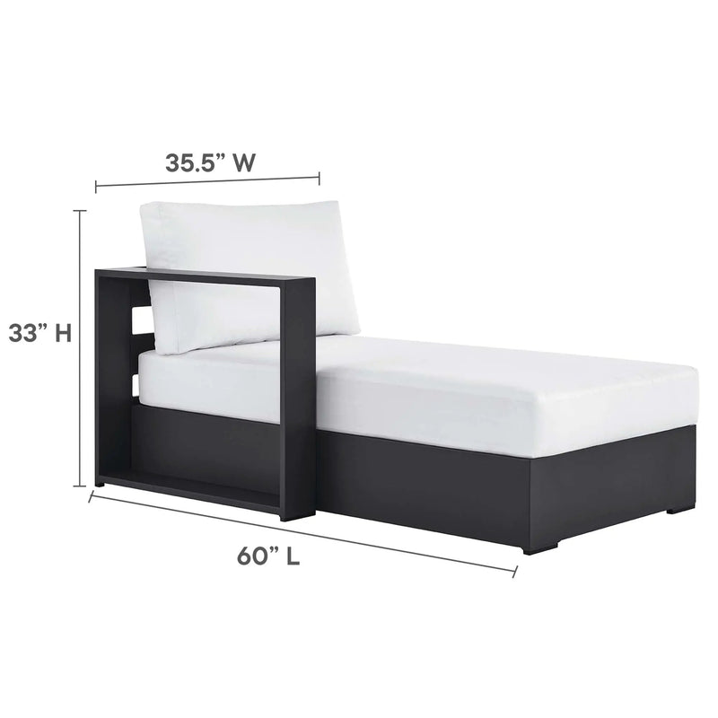 Tahoe 2-Piece Outdoor Patio Powder-Coated Aluminum Sectional Sofa Set by HouseOfZazla