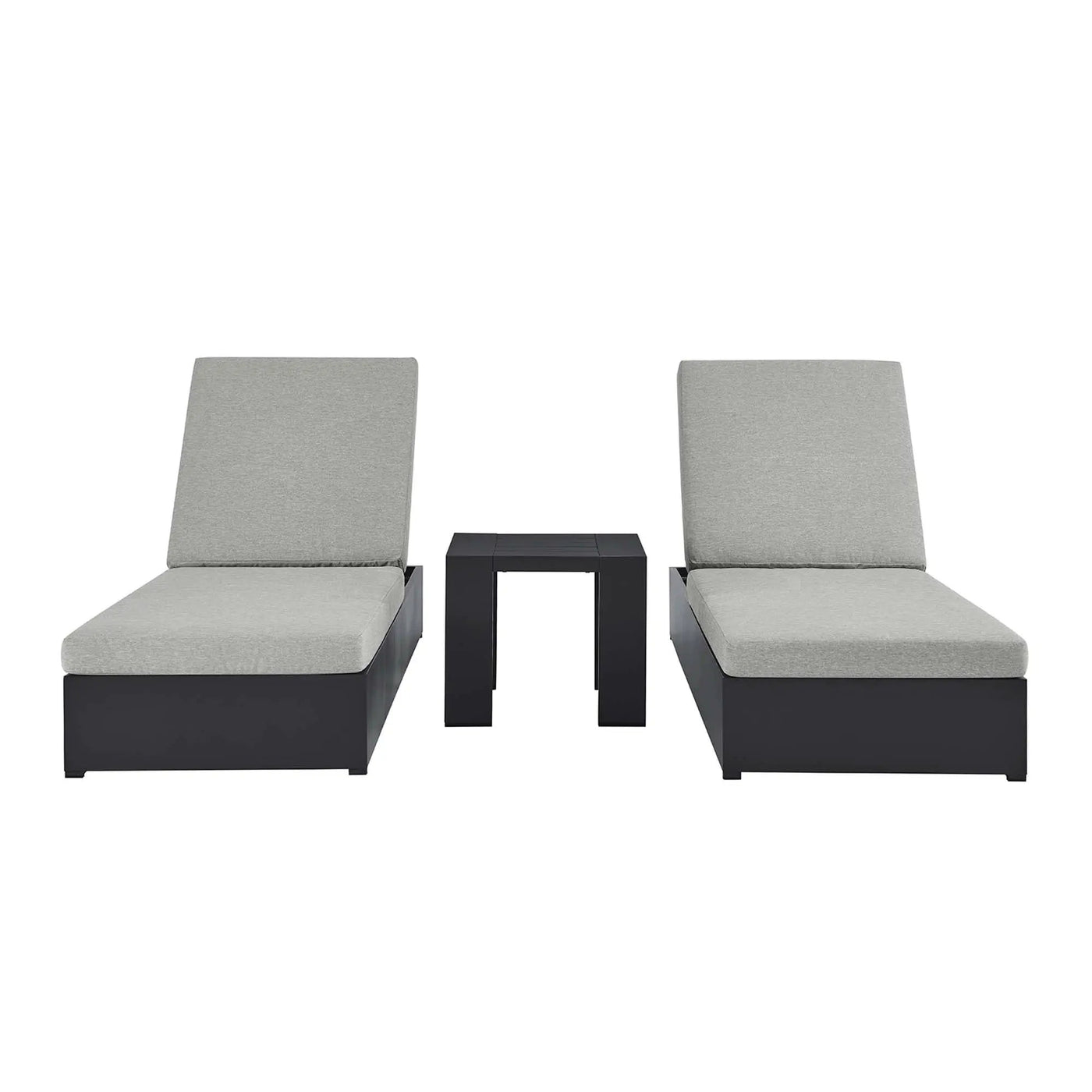Tahoe 3-Piece Outdoor Patio Chaise Lounge Set by HouseOfZazla