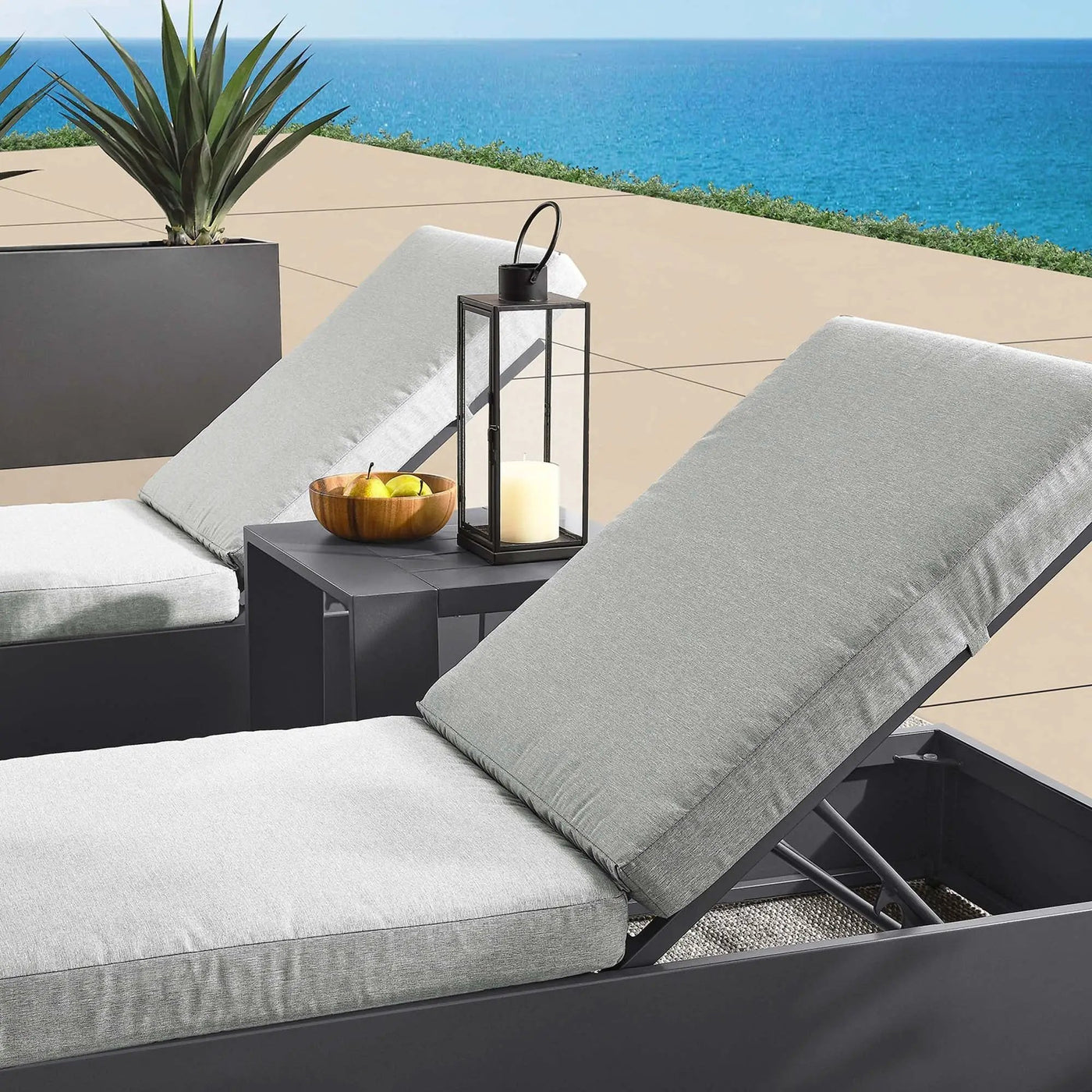 Tahoe 3-Piece Outdoor Patio Chaise Lounge Set by HouseOfZazla