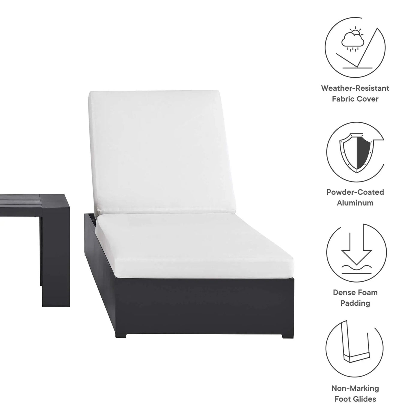 Tahoe 3-Piece Outdoor Patio Chaise Lounge Set by HouseOfZazla