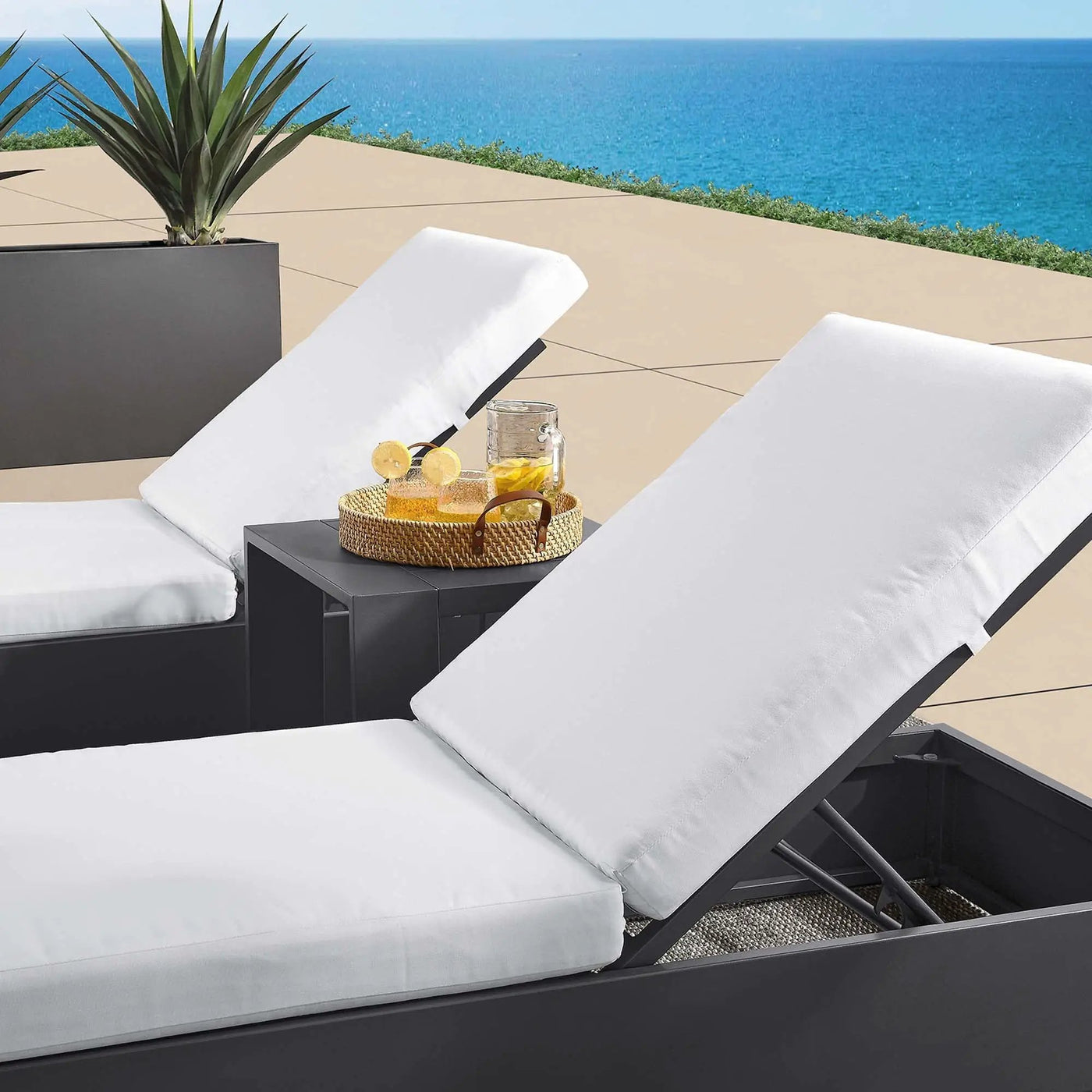 Tahoe 3-Piece Outdoor Patio Chaise Lounge Set by HouseOfZazla
