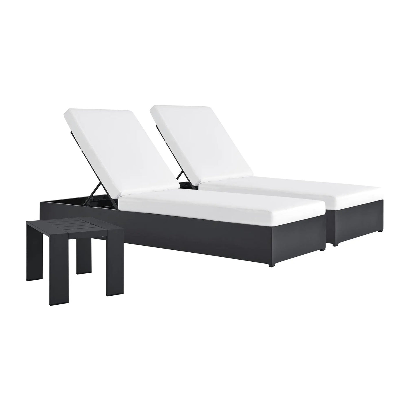 Tahoe 3-Piece Outdoor Patio Chaise Lounge Set by HouseOfZazla