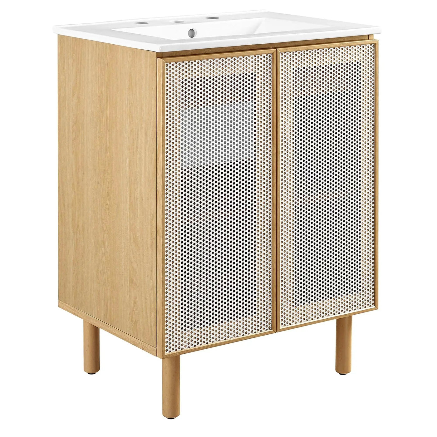 Calla 24" Perforated Metal Bathroom Vanity by Modway by HouseOfZazla