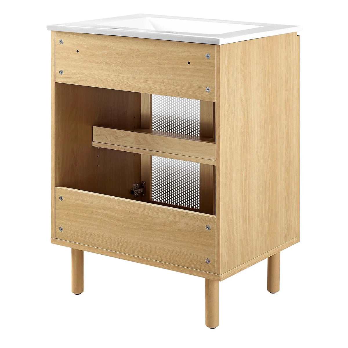 Calla 24" Perforated Metal Bathroom Vanity by Modway by HouseOfZazla