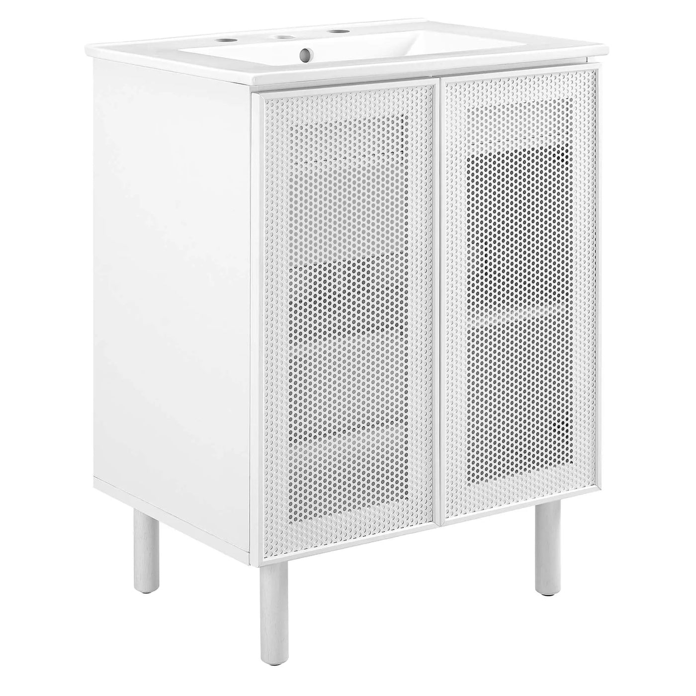 Calla 24" Perforated Metal Bathroom Vanity by Modway by HouseOfZazla
