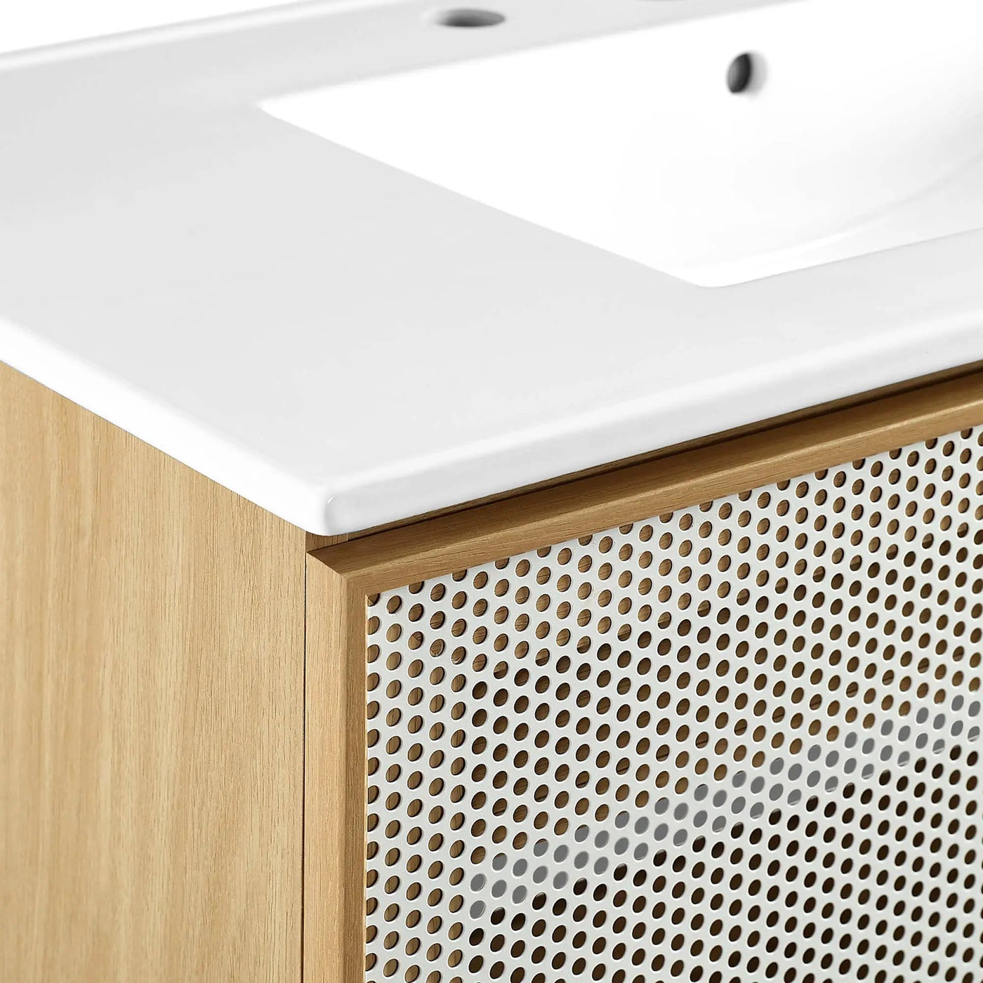 Calla 36" Perforated Metal Bathroom Vanity by Modway by HouseOfZazla