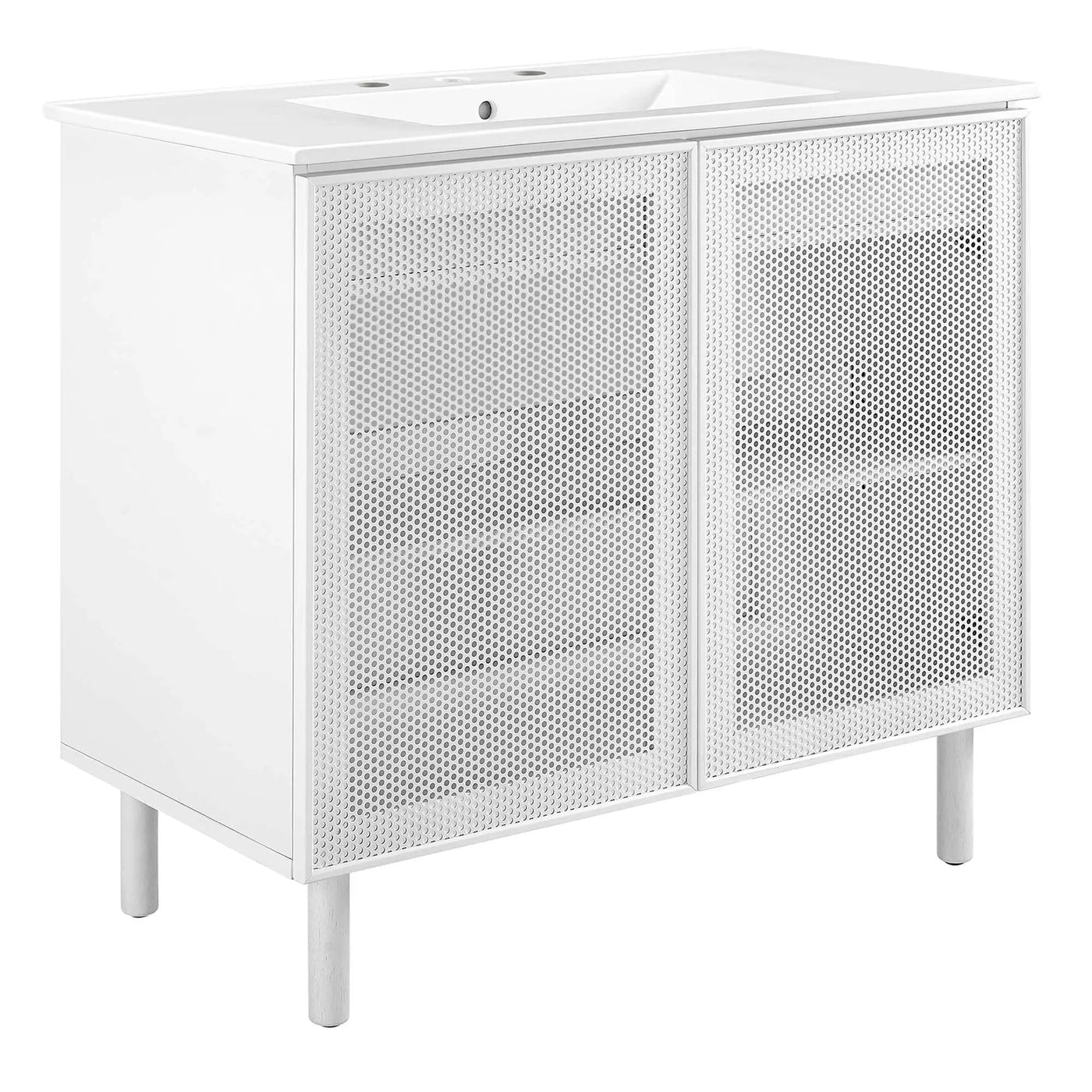 Calla 36" Perforated Metal Bathroom Vanity by Modway by HouseOfZazla