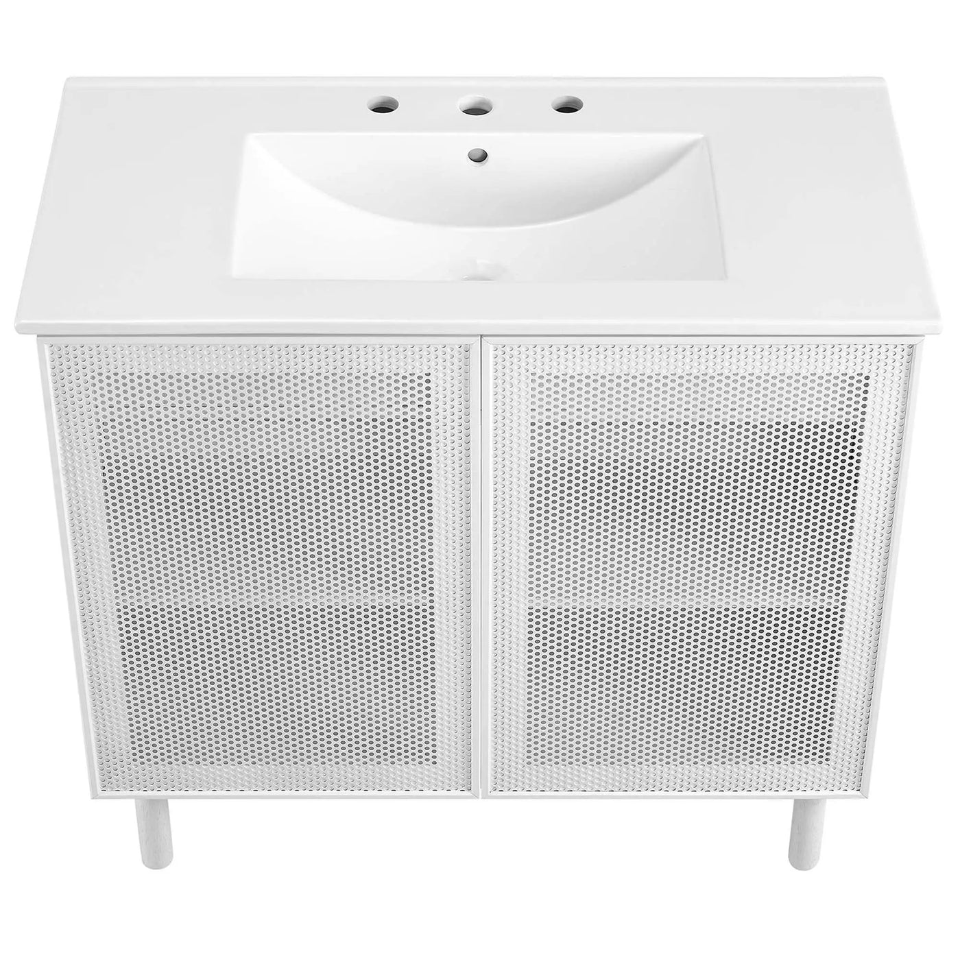 Calla 36" Perforated Metal Bathroom Vanity by Modway by HouseOfZazla