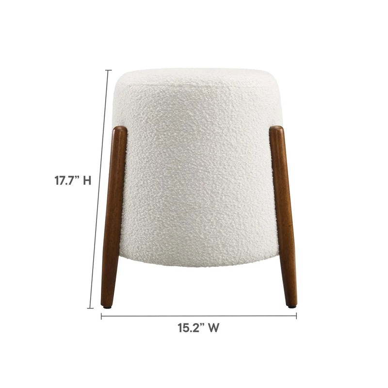 Riven Upholstered Boucle Fabric Ottoman by Modway by HouseOfZazla