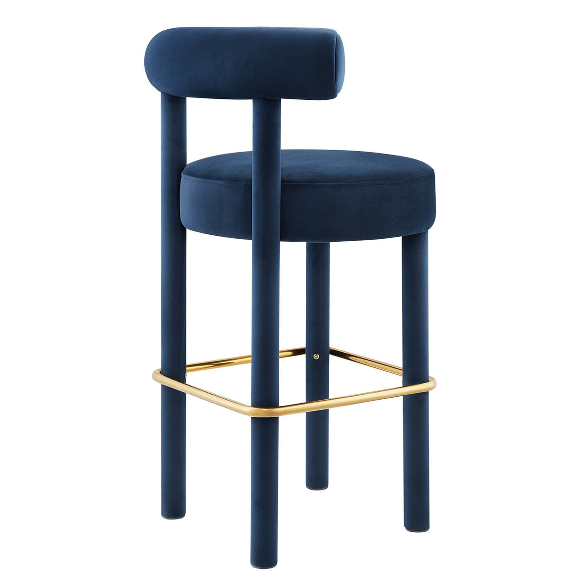Toulouse Performance Velvet Bar Stool Set of 2 by Modway, photo 6 of 11