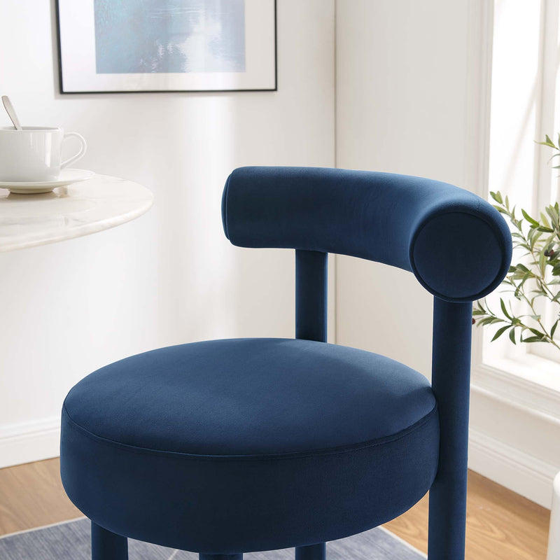 Toulouse Performance Velvet Bar Stool Set of 2 by Modway, photo 11 of 11