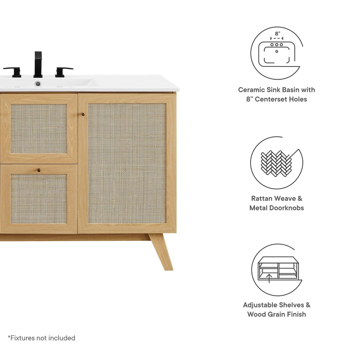 Soma 48-Inch Single Sink Bathroom Vanity by Modway, photo 26 of 28