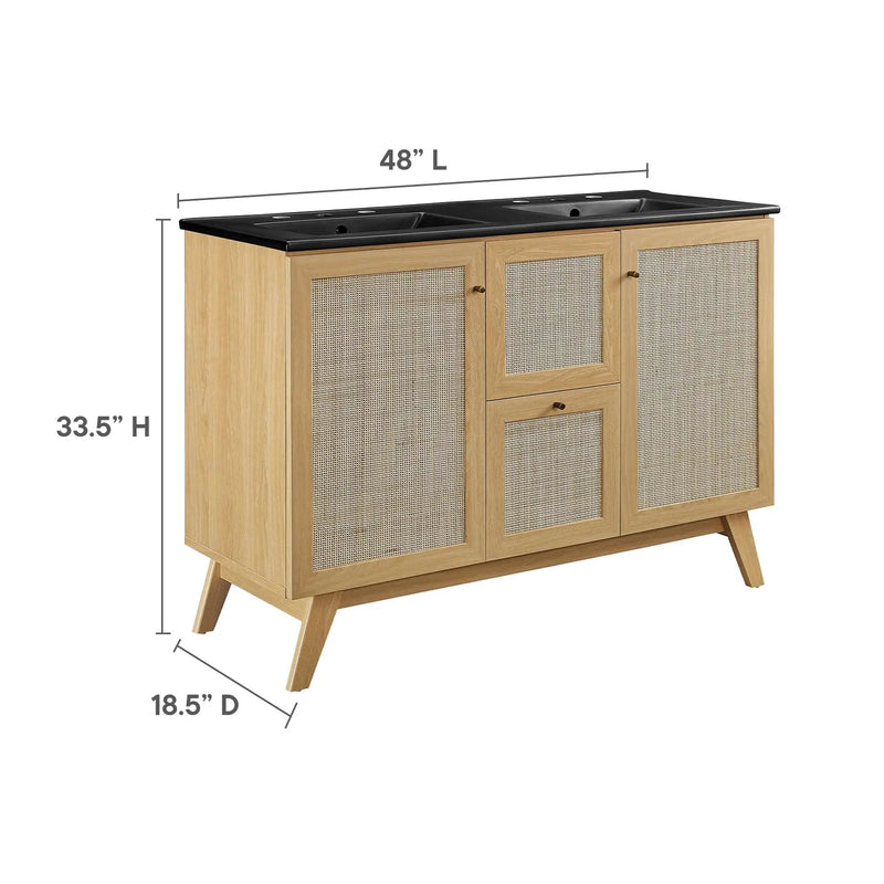 Soma 48" Double Sink Bathroom Vanity by Modway by HouseOfZazla
