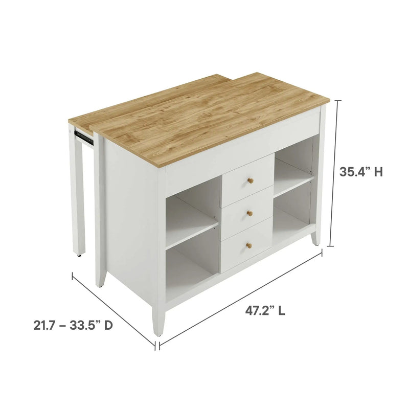 Farmstead Kitchen Island by Modway by HouseOfZazla