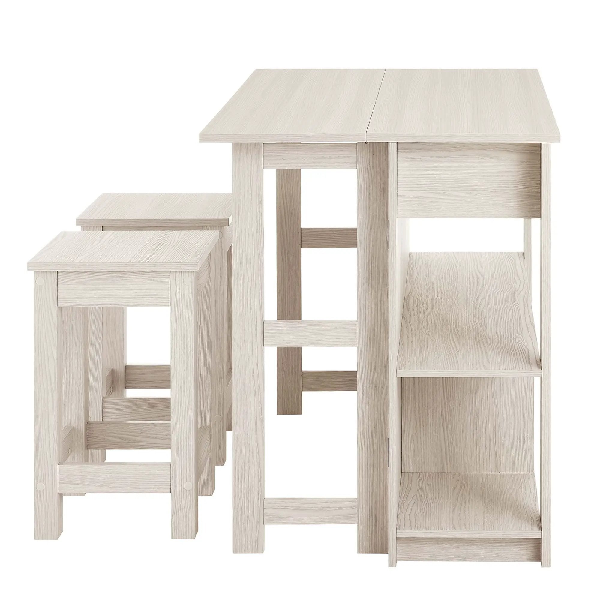 Meadowbrook 3-Piece Kitchen Island and Stool Set by HouseOfZazla