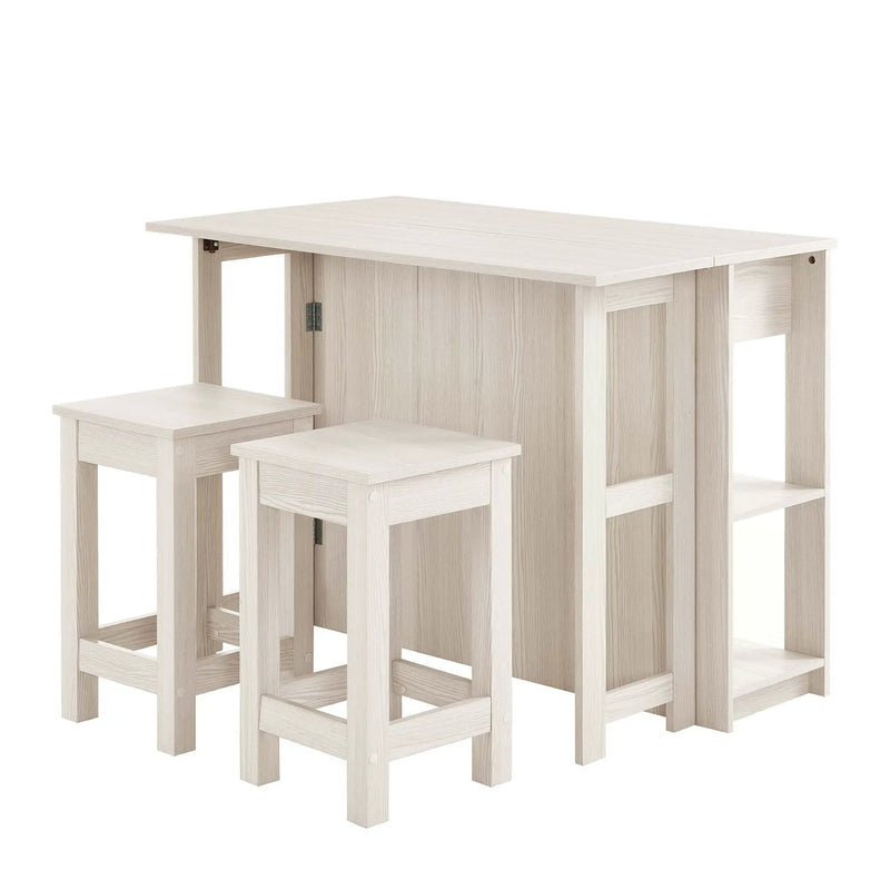 Meadowbrook 3-Piece Kitchen Island and Stool Set by HouseOfZazla