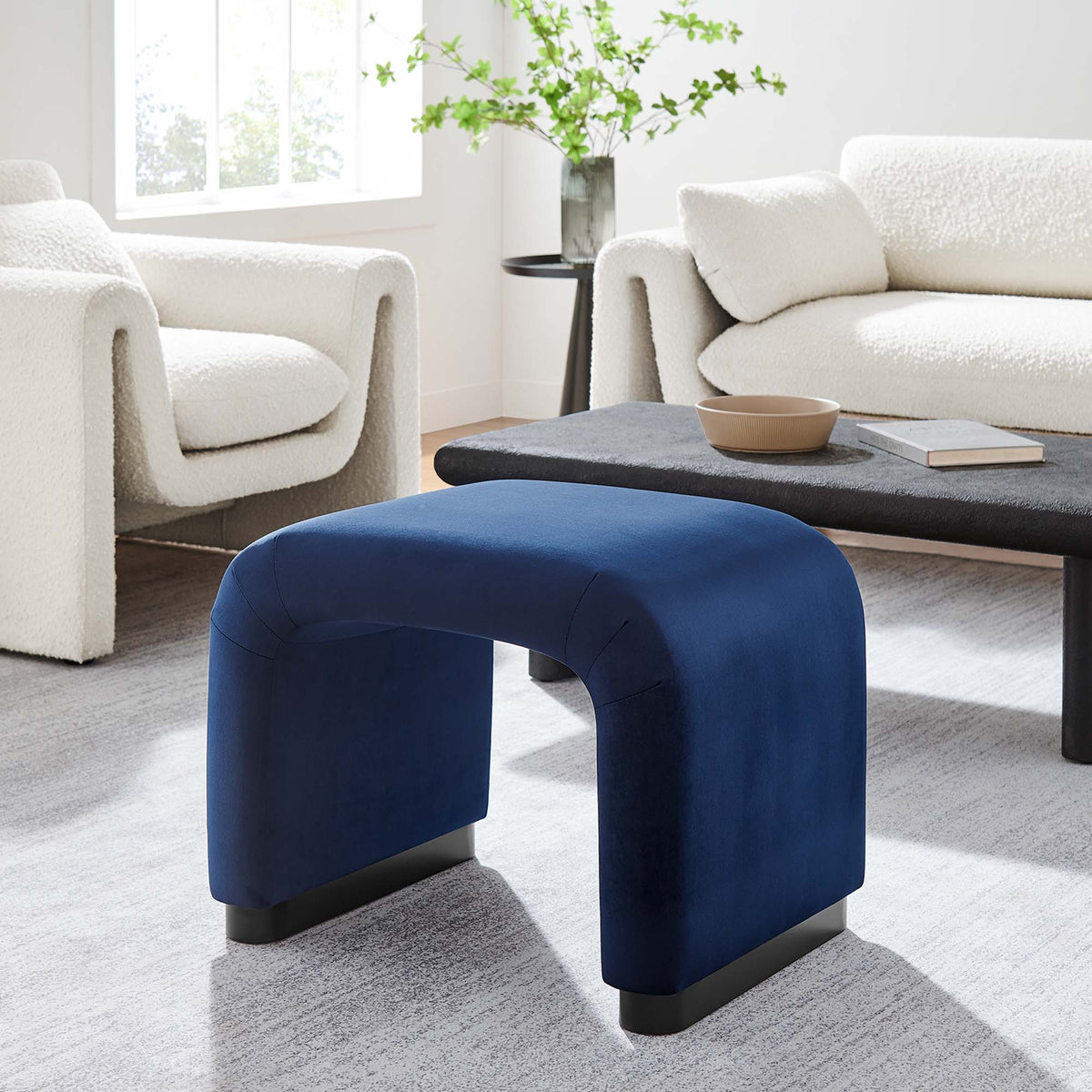 Koda Performance Velvet Waterfall Stool by Modway, photo 20 of 43