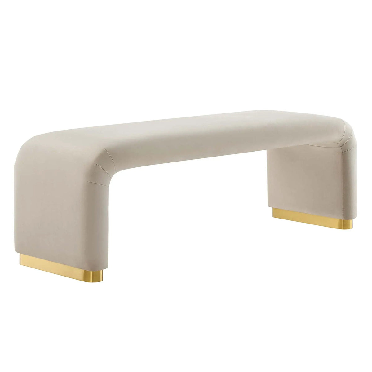 Koda Performance Velvet Waterfall Long Bench by Modway by HouseOfZazla