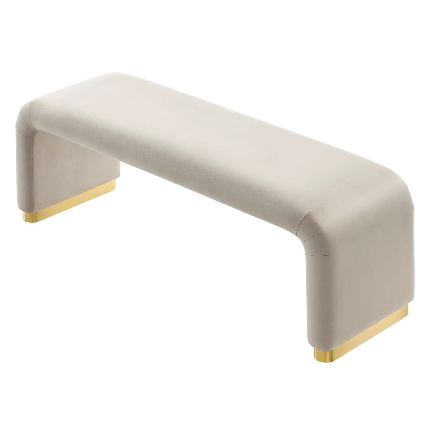 Koda Performance Velvet Waterfall Long Bench by Modway by HouseOfZazla