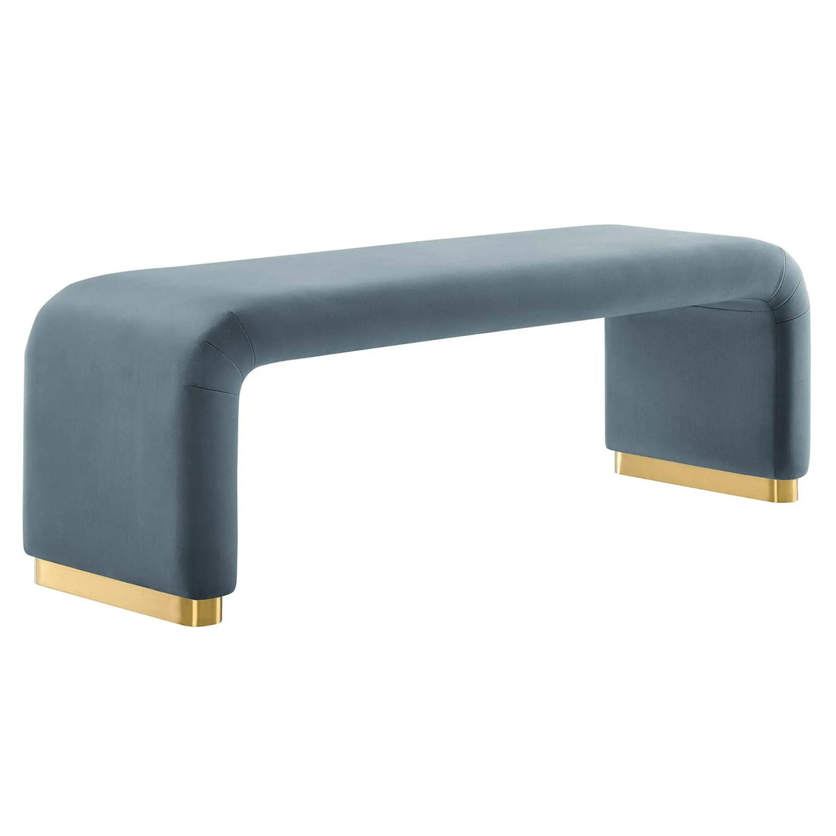 Koda Performance Velvet Waterfall Long Bench by Modway by HouseOfZazla