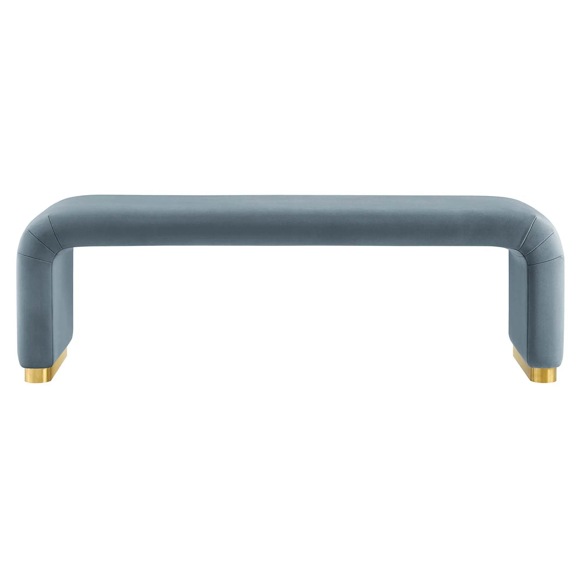 Koda Performance Velvet Waterfall Long Bench by Modway by HouseOfZazla