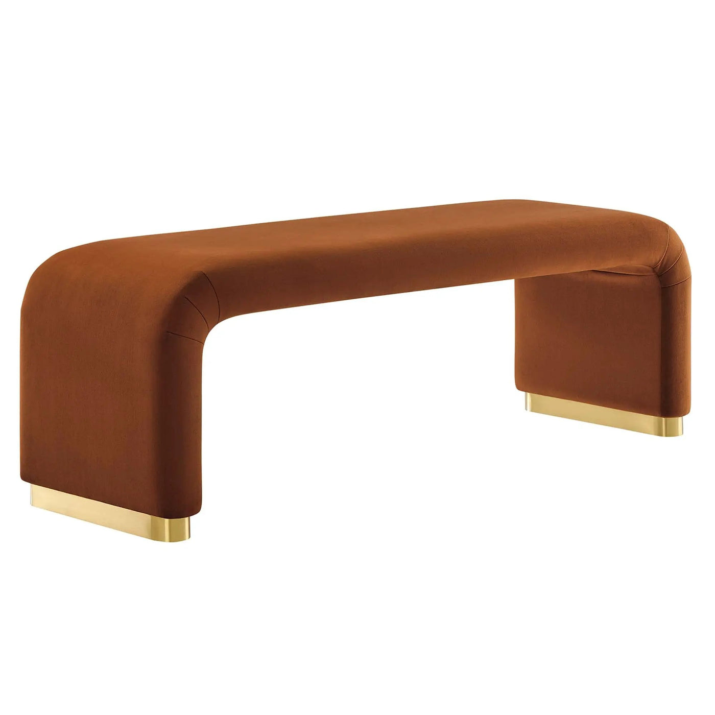 Koda Performance Velvet Waterfall Long Bench by Modway by HouseOfZazla