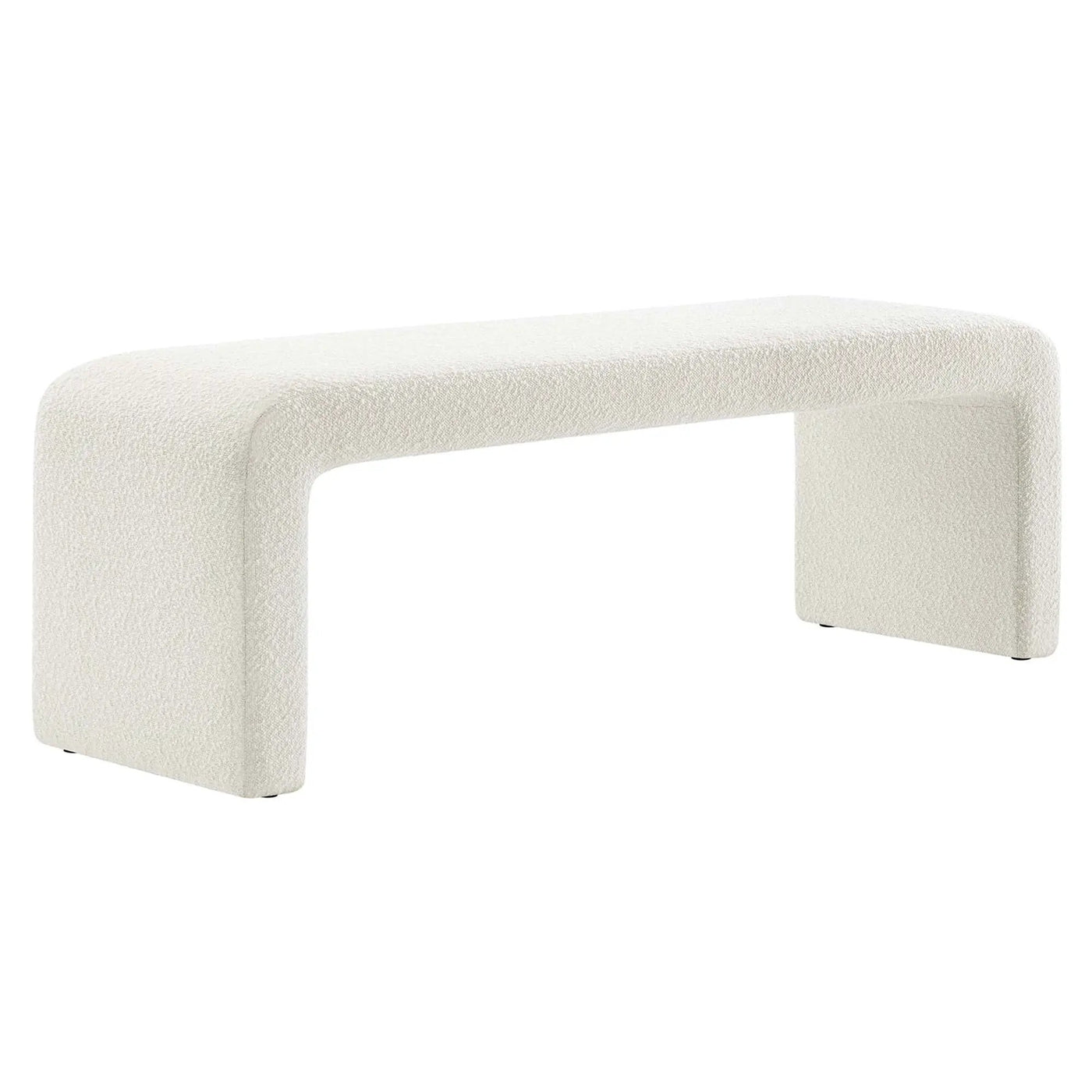 Simba Boucle Fabric Waterfall Long Bench by Modway by HouseOfZazla