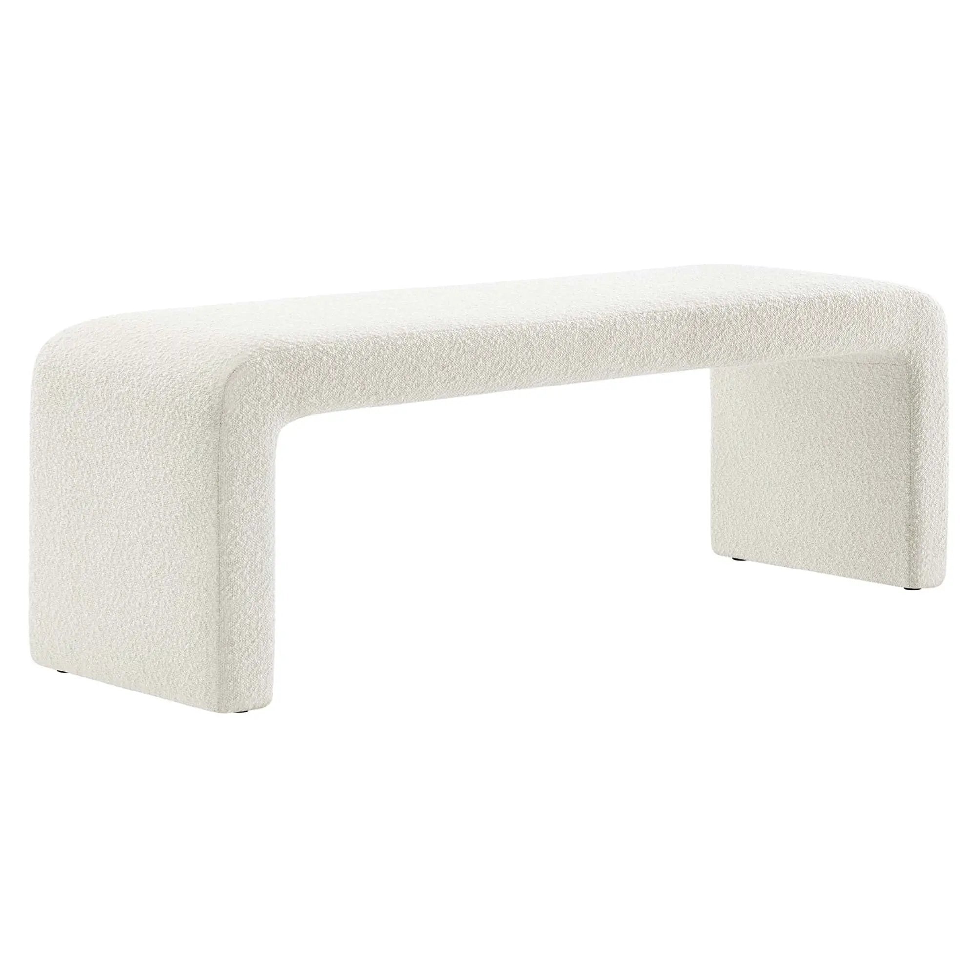 Simba Boucle Fabric Waterfall Long Bench by Modway by HouseOfZazla