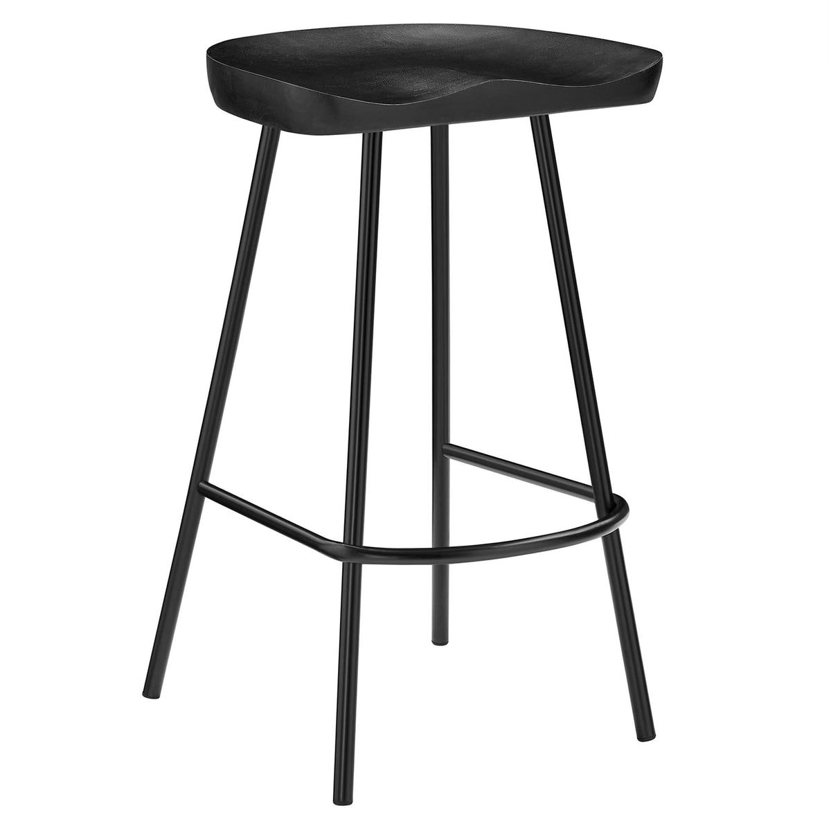 Concord Backless Wood Counter Stools Set of 2 by Modway, photo 4 of 30