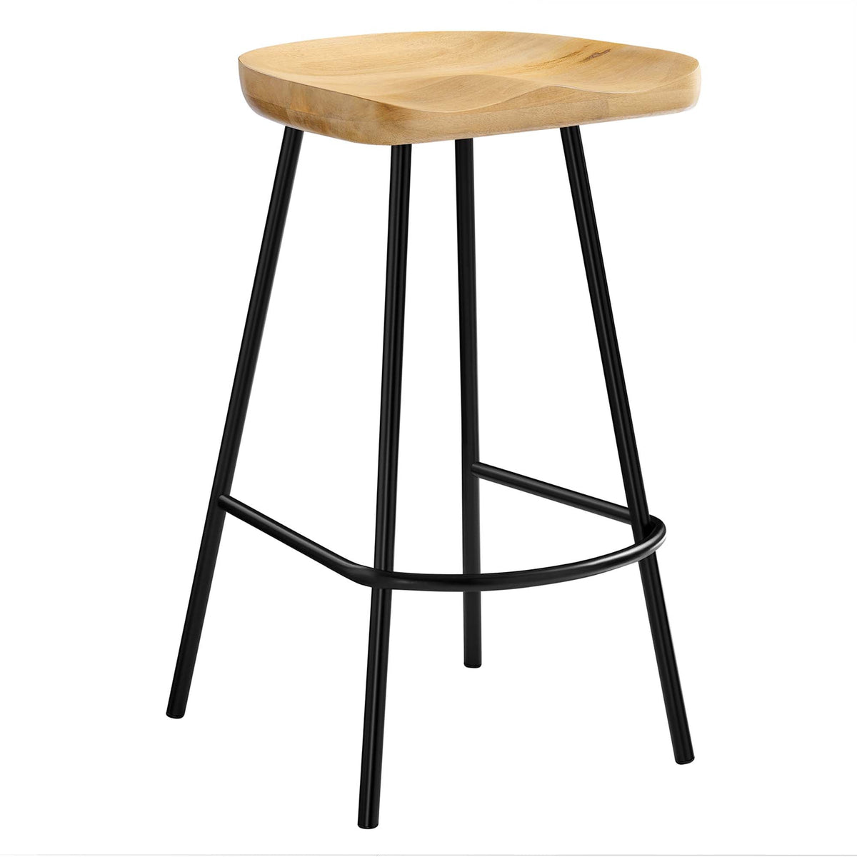 Concord Backless Wood Counter Stools Set of 2 by Modway, photo 14 of 30