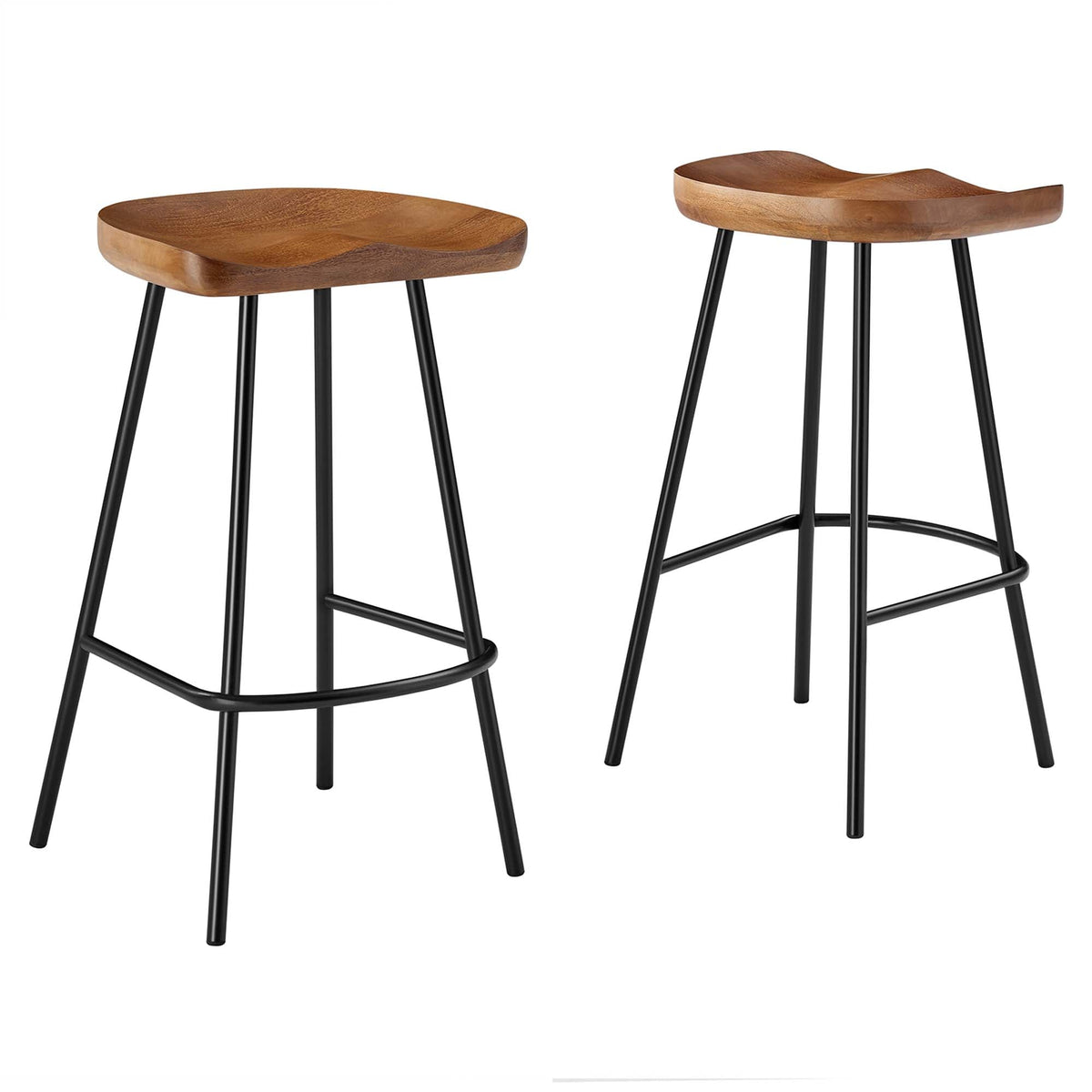 Concord Backless Wood Counter Stools Set of 2 by Modway, photo 21 of 30