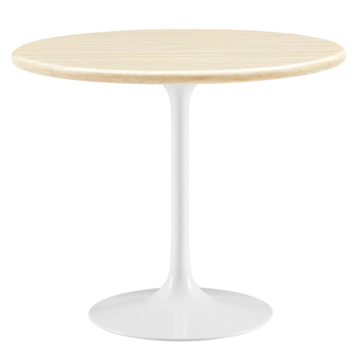 Lippa Round Faux Travertine Dining Table by Modway