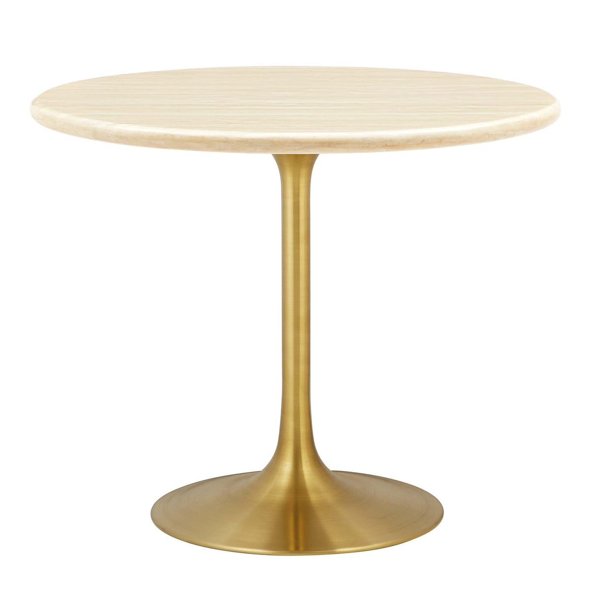 Lippa Round Faux Travertine Dining Table by Modway, photo 17 of 24
