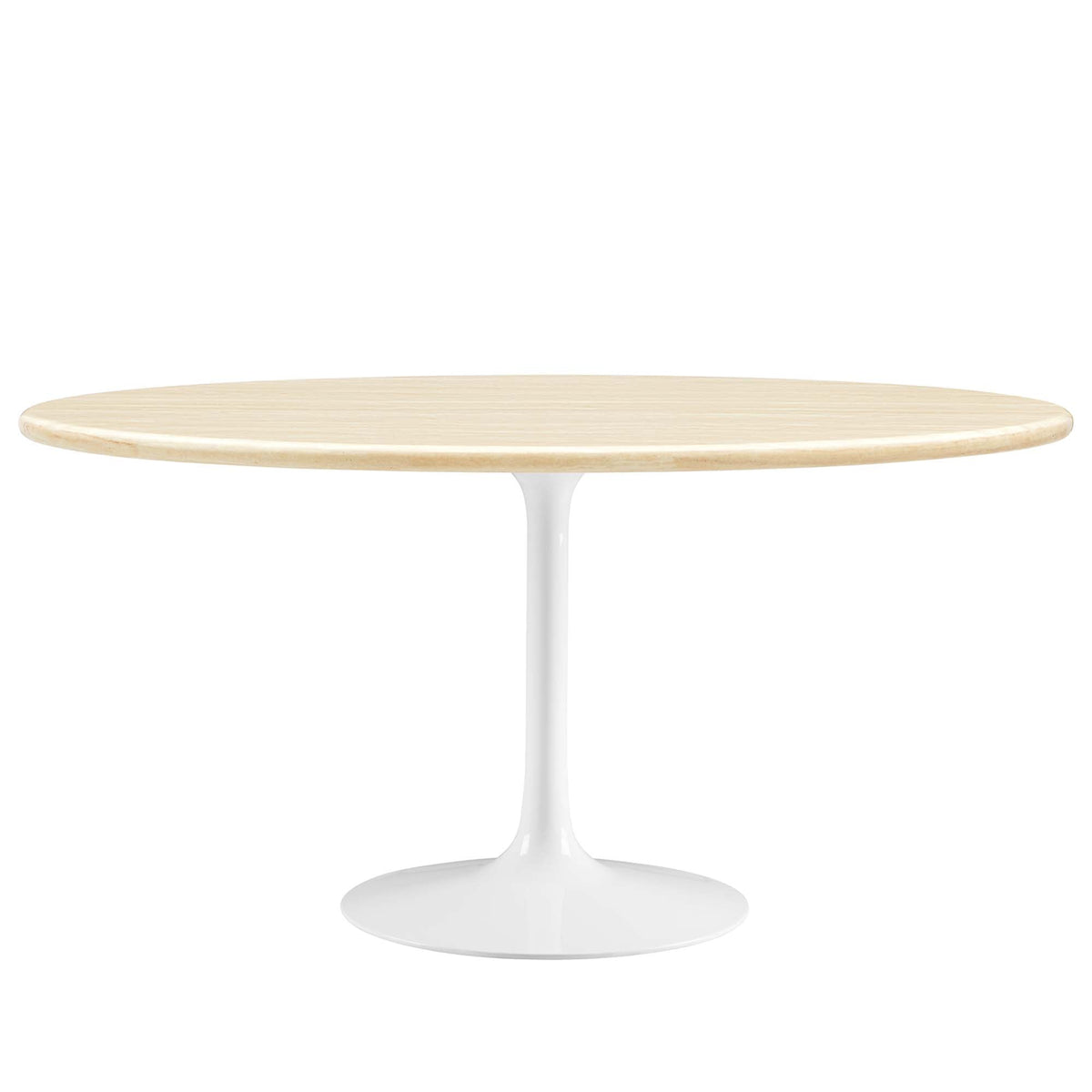 Lippa Oval Faux Travertine Dining Table by Modway