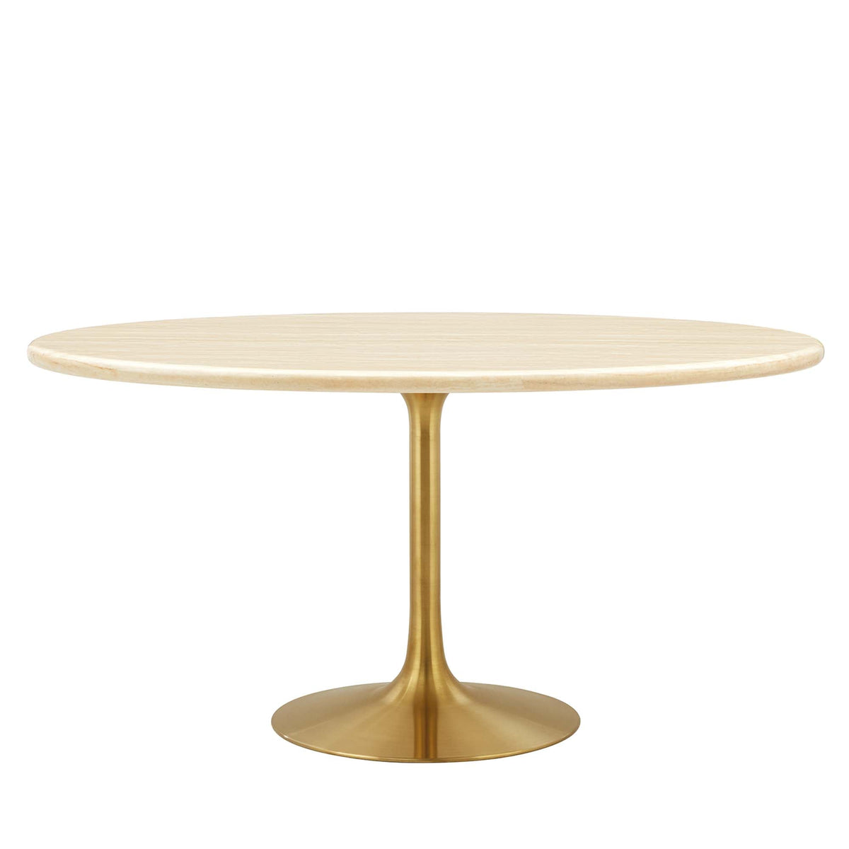 Lippa Oval Faux Travertine Dining Table by Modway, photo 17 of 24