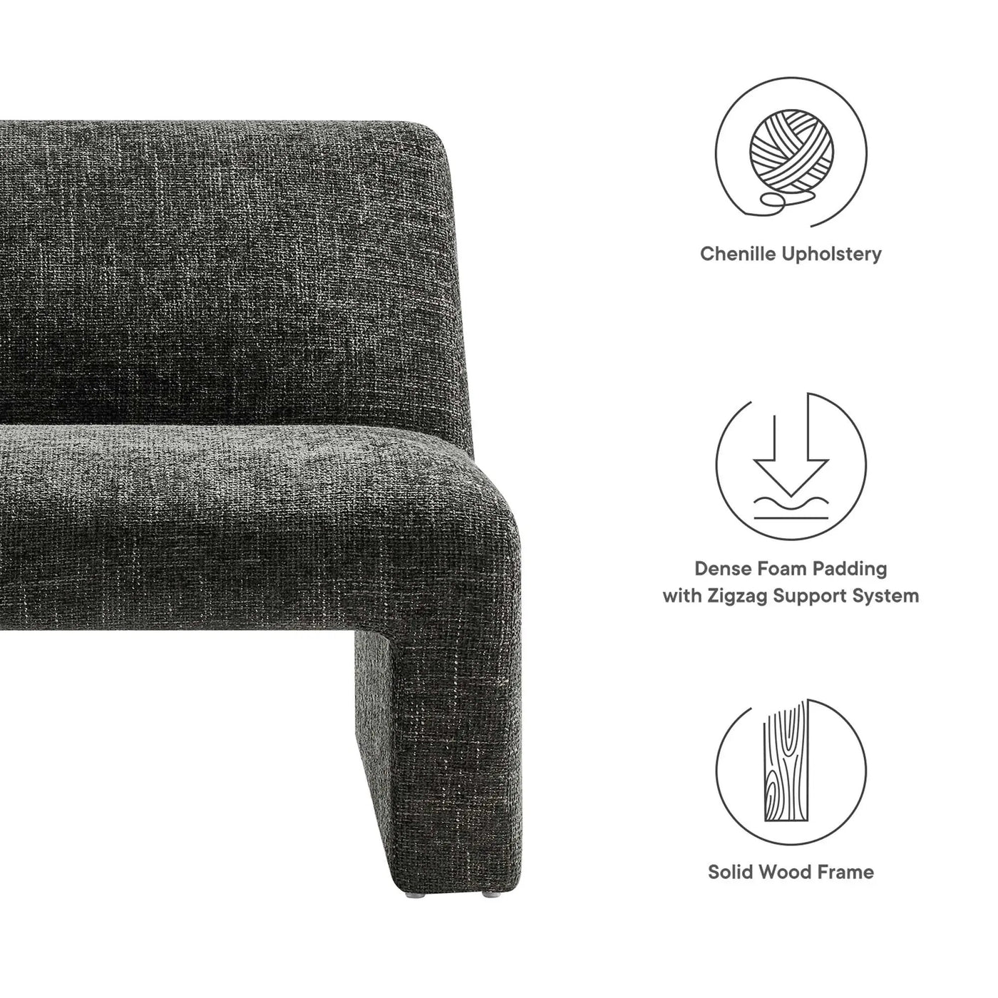 Amita Chenille Upholstered Accent Chair by Modway by HouseOfZazla