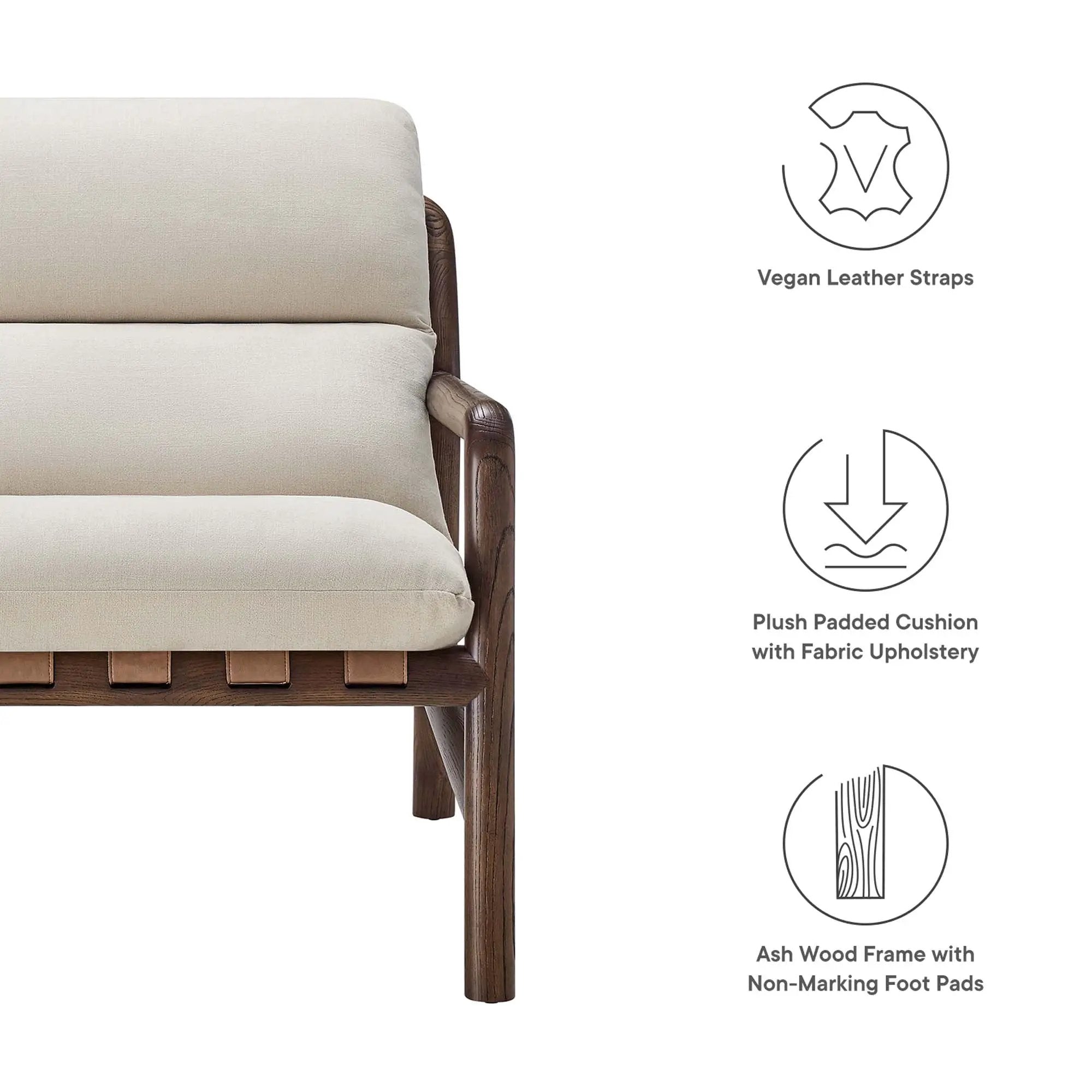 Paxton Wood Sling Chair by Modway by HouseOfZazla