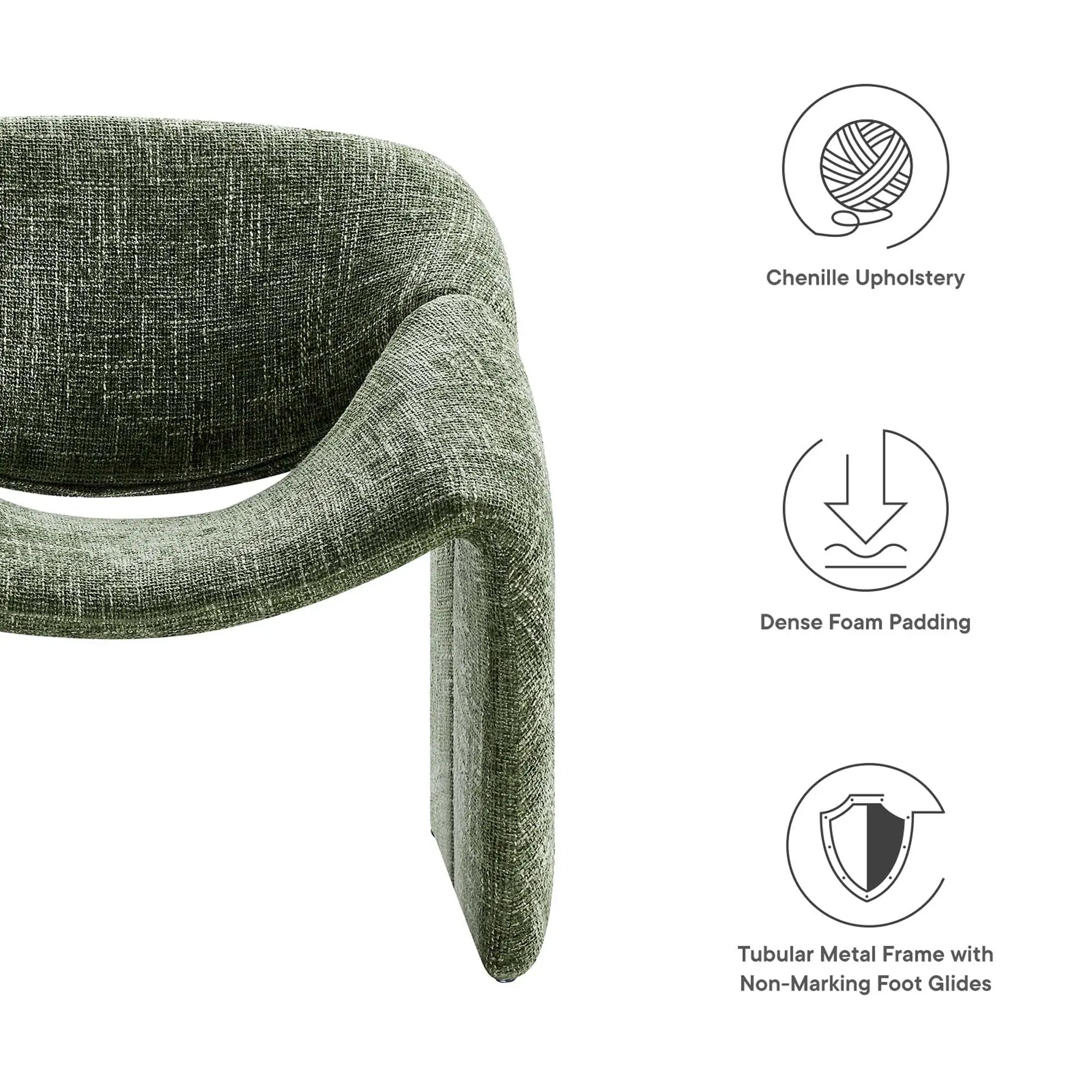 Vivi Chenille Upholstered Accent Chair by Modway by HouseOfZazla