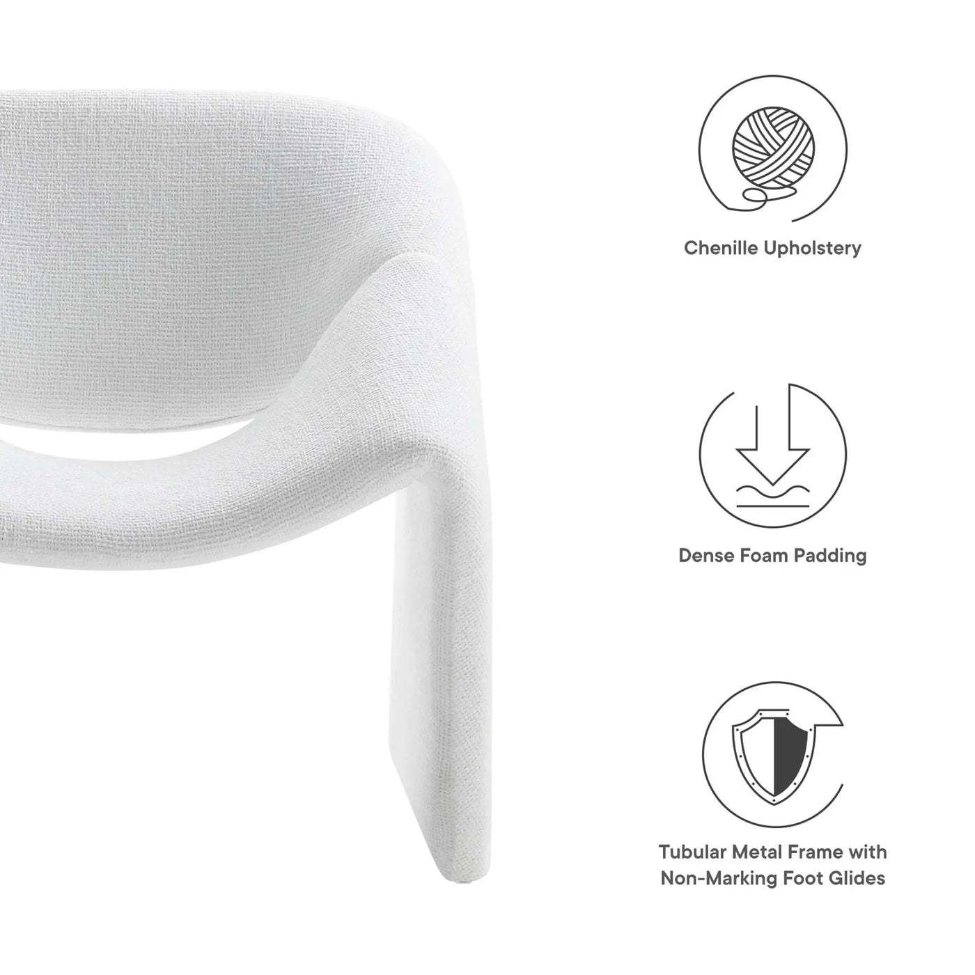 Vivi Chenille Upholstered Accent Chair by Modway by HouseOfZazla