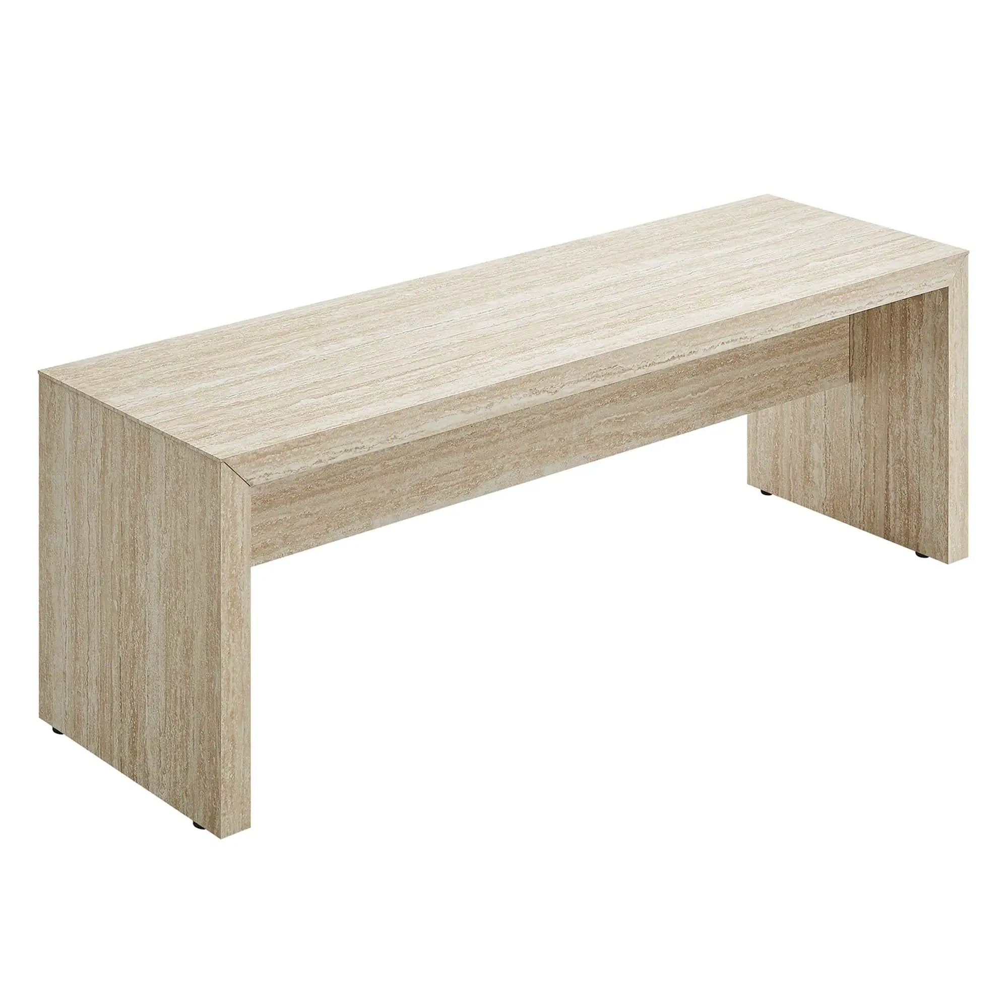 Mirella 53.5" Faux Travertine Indoor Bench by Modway by HouseOfZazla