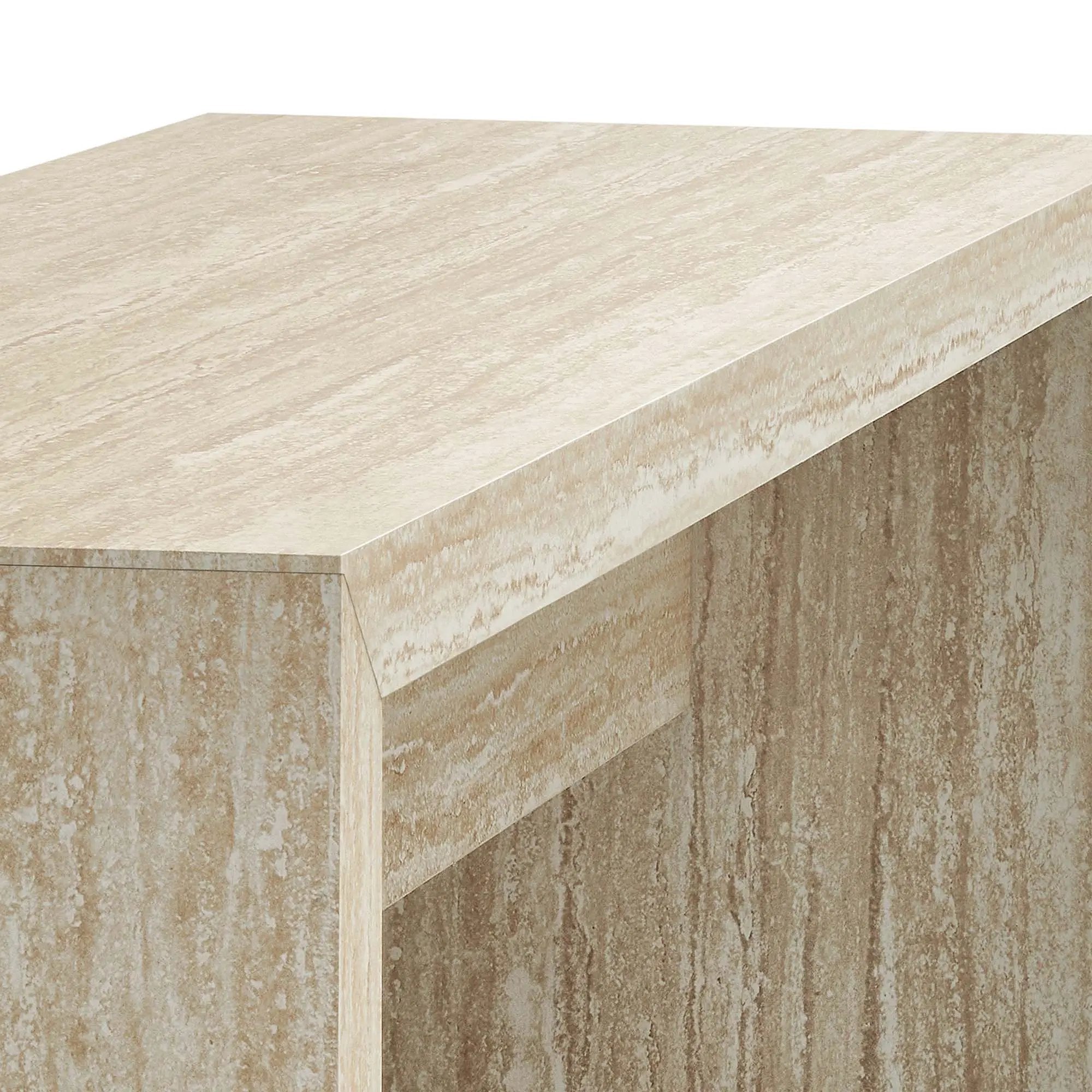 Mirella 53.5" Faux Travertine Indoor Bench by Modway by HouseOfZazla