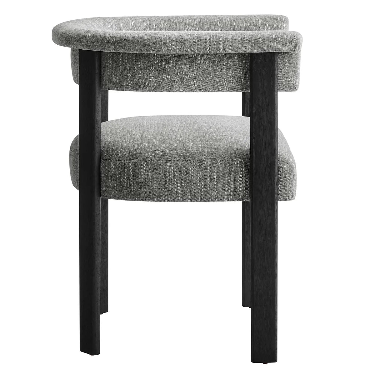 Imogen Fabric Upholstered Barrel Dining Chairs Set of 2 by HouseOfZazla