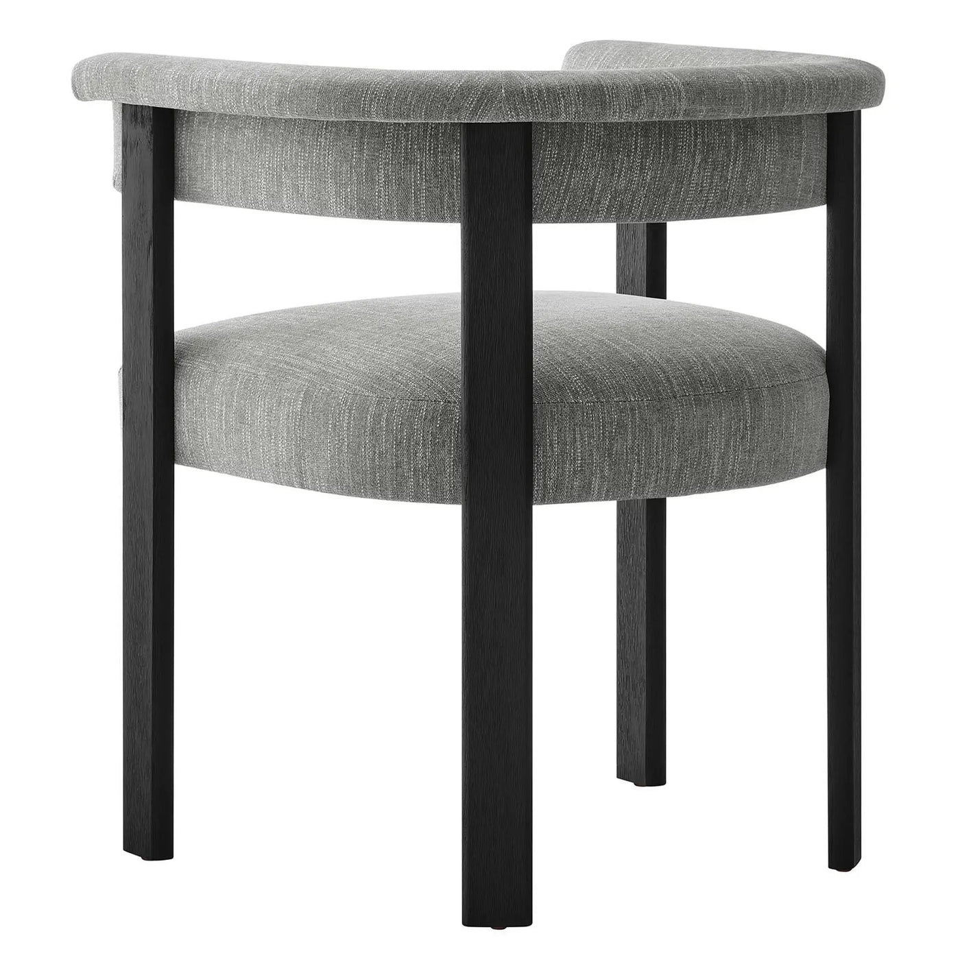 Imogen Fabric Upholstered Barrel Dining Chairs Set of 2 by HouseOfZazla