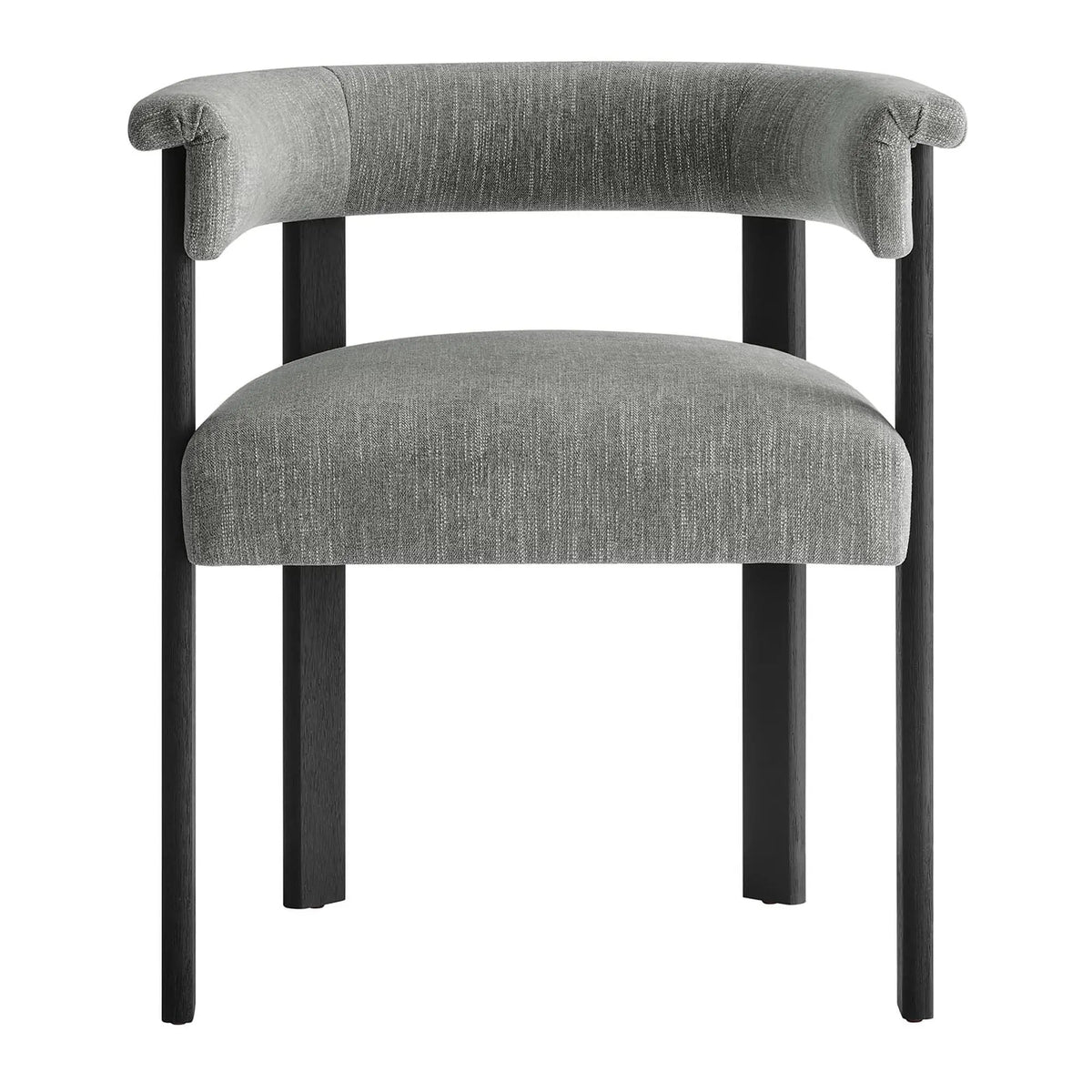 Imogen Fabric Upholstered Barrel Dining Chairs Set of 2 by HouseOfZazla