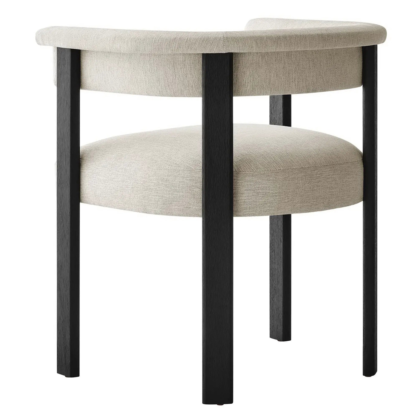Imogen Fabric Upholstered Barrel Dining Chairs Set of 2 by HouseOfZazla