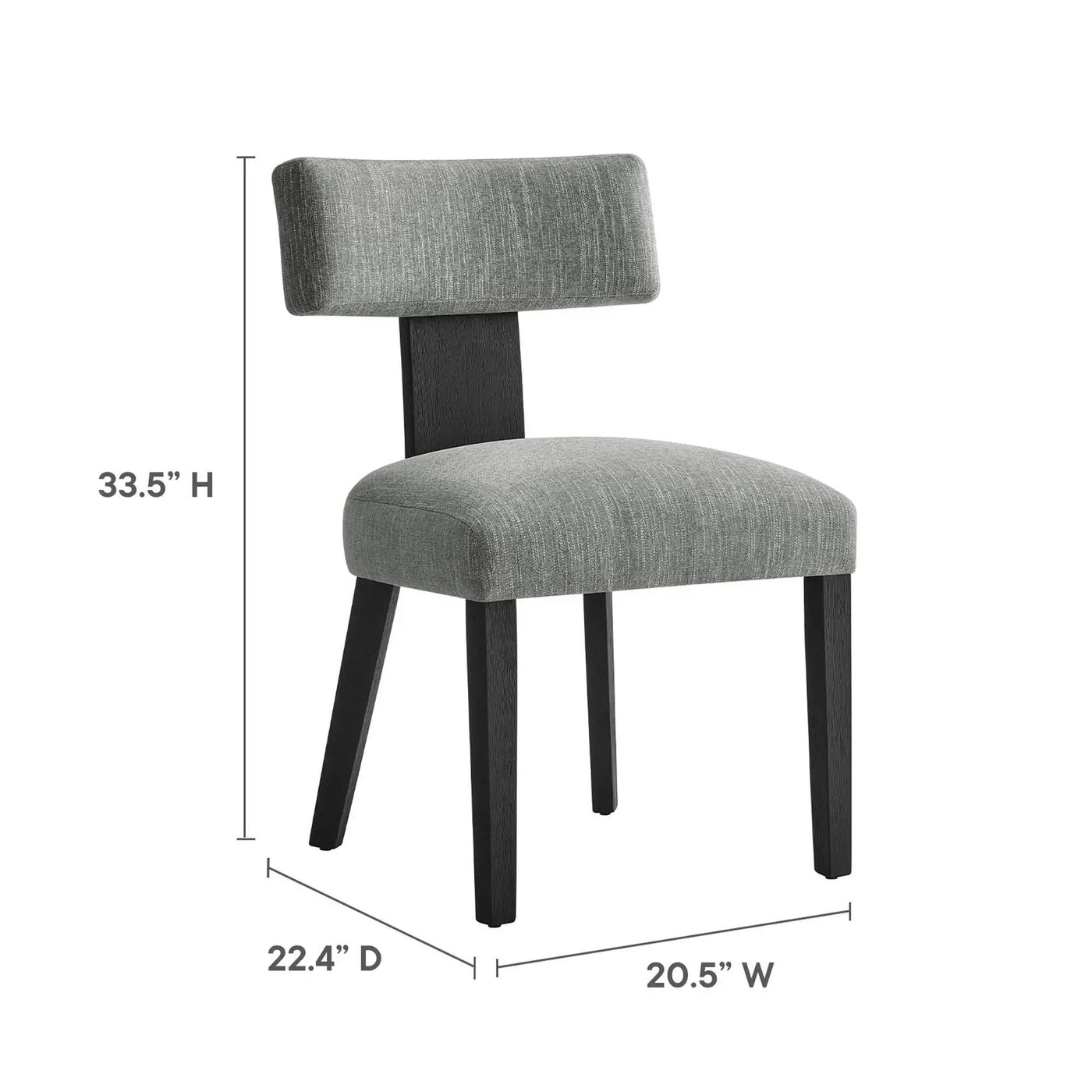 Nalani Fabric Upholstered Dining Chairs Set of 2 by Modway by HouseOfZazla