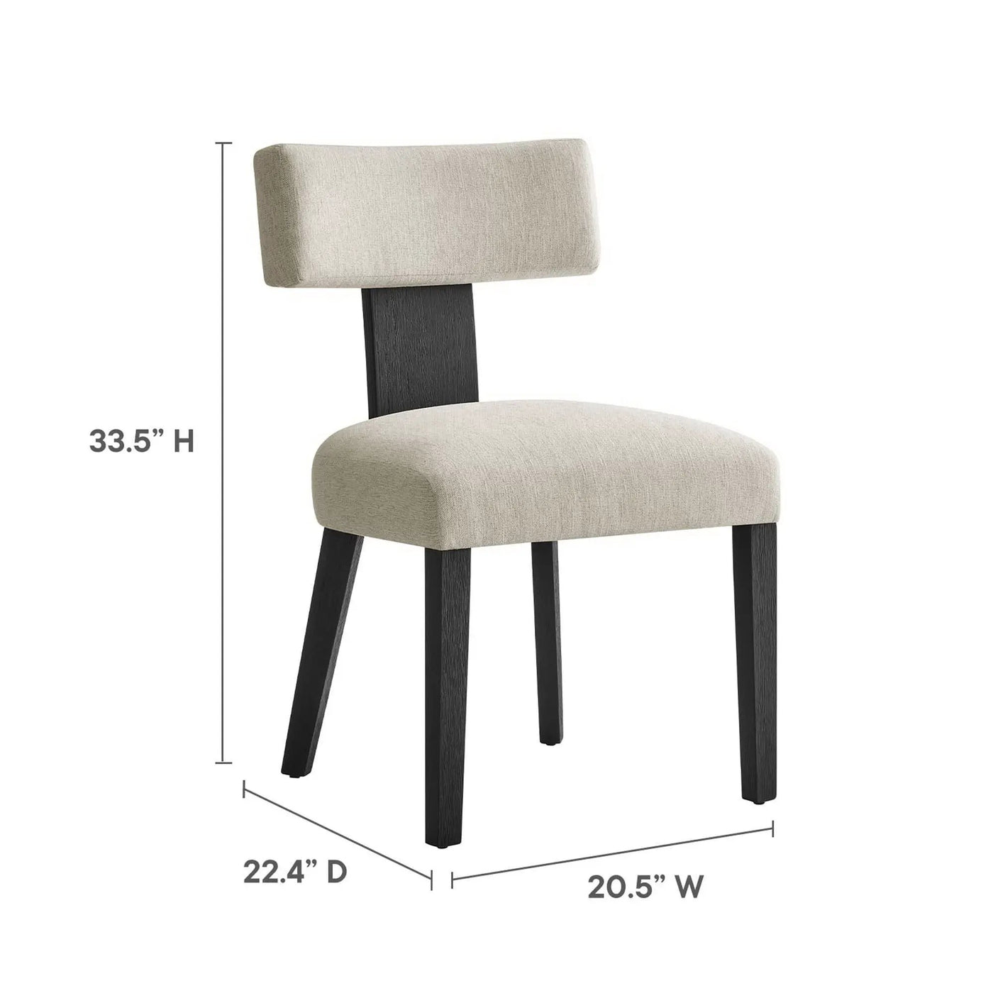 Nalani Fabric Upholstered Dining Chairs Set of 2 by Modway by HouseOfZazla